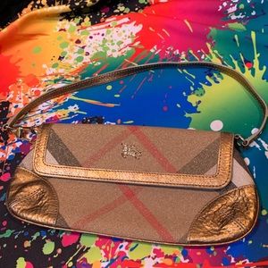 Burberry  Metallic Wristlet Mini Bag